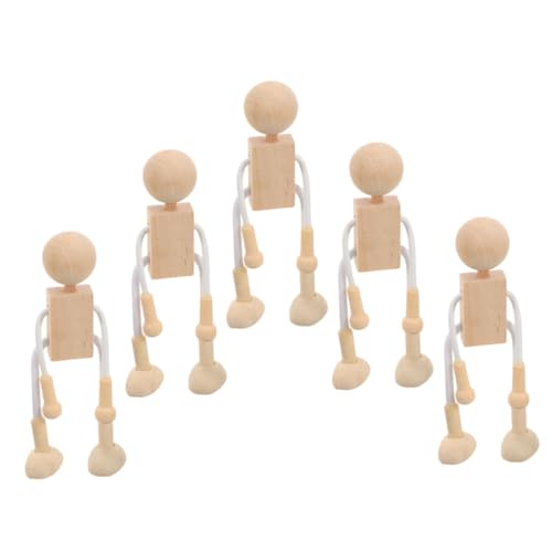 HEALSOPTHY 6 Stück Teiliges Holzpuppen DIY Holzfiguren zum Anmalen Unvollendete Kleine Holzfiguren für Kreative Bastelprojekte für Kreativität HEALSOPTHY 6 Stück Teiliges Holzpuppen DIY Holzfiguren zum Anmalen Unvollendete Kleine Holzfiguren für Kreative Bastelprojekte für Kreativität von HEALSOPTHY