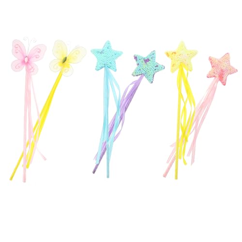 HEALSOPTHY 6 Stück Teiliges Leuchtende Feenstäbe Gelb Blau mit Schmetterlingsmotiven Handliche Bühnenrequisiten für Kindergeburtstag Deko und Spielspaß HEALSOPTHY 6 Stück Teiliges Leuchtende Feenstäbe Gelb Blau mit Schmetterlingsmotiven Handliche Bühnenrequisiten für Kindergeburtstag Deko und Spielspaß von HEALSOPTHY