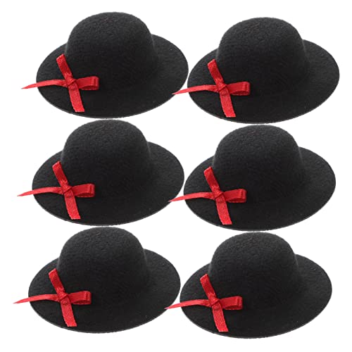 HEALSOPTHY 6 Stück Teiliges Miniatur Schleifen Hüte Schwarz Dekorative Puppenhüte für DIY Bastelprojekte Flaschen und Haaraccessoires Stilvolle Mini Hüte für Puppenkostüme und HEALSOPTHY 6 Stück Teiliges Miniatur Schleifen Hüte Schwarz Dekorative Puppenhüte für DIY Bastelprojekte Flaschen und Haaraccessoires Stilvolle Mini Hüte für Puppenkostüme und von HEALSOPTHY