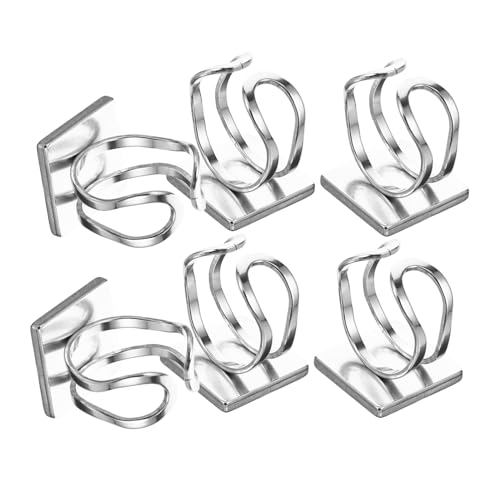 HEALSOPTHY 6 Stück Teiliges Verstellbare Edelstahl Ringrohlinge mit Flacher Basis DIY Schmuckzubehör für Individuelle Fingerringe Geeignet für Schmuckherstellung und Bastelarbeiten von HEALSOPTHY