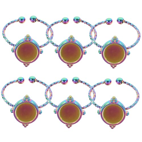 HEALSOPTHY 6 Stück Teiliges Verstellbare Edelstahl-ringrohlinge mit Flacher Fassung DIY Schmuckbasteln Ovaler Offener Ring Blank Geeignet zum Individuellen Anfertigen von Damenringen HEALSOPTHY 6 Stück Teiliges Verstellbare Edelstahl-ringrohlinge mit Flacher Fassung DIY Schmuckbasteln Ovaler Offener Ring Blank Geeignet zum Individuellen Anfertigen von Damenringen von HEALSOPTHY