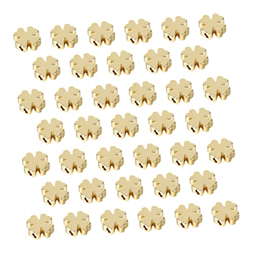 HEALSOPTHY 60 Stück DIY Schmuckperlen Glatte Spacer Beads für Armbänder und Gold für Bastelprojekte und Schmuckherstellung für Erwachsene HEALSOPTHY 60 Stück DIY Schmuckperlen Glatte Spacer Beads für Armbänder und Gold für Bastelprojekte und Schmuckherstellung für Erwachsene von HEALSOPTHY