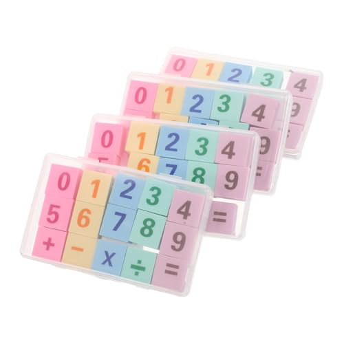 HEALSOPTHY 60 Stück Radiergummis für Kreative Zahlenpuzzle Rückstandsfrei Fördert Mathematikspaß Kompakt für Schule Geburtstagsfeiern Klassenzimmer Belohnungen Kindgerecht Spielerisch Lernen von HEALSOPTHY