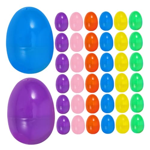 HEALSOPTHY 60 Stück Teiliges Bunte Kunststoff Eier aus PP Material Realistische Halboffene Ostereier zum Befüllen Wiederverwendbar und Sicher für Ostereiersuche Familienfeiern und HEALSOPTHY 60 Stück Teiliges Bunte Kunststoff Eier aus PP Material Realistische Halboffene Ostereier zum Befüllen Wiederverwendbar und Sicher für Ostereiersuche Familienfeiern und von HEALSOPTHY