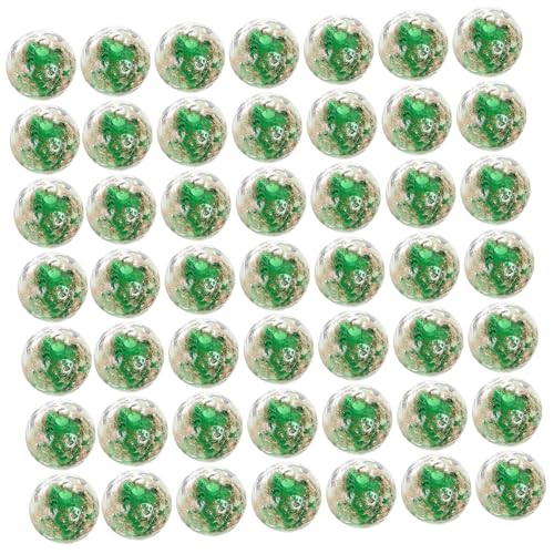 HEALSOPTHY 60 Stück Teiliges Leuchtende Glasperlen für Schmuckherstellung Grüne DIY Bastelperlen Auffädeln für Armbänder Halsketten und Kreative Schmuckdeko von HEALSOPTHY