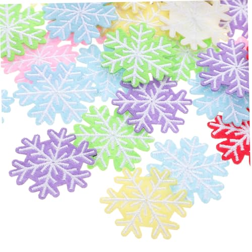 HEALSOPTHY 60 Stück Weihnachts Schneeflocken Aufnäher zum Aufbügeln Bestickte Patches in Zufallsfarben Langlebige DIY Stoffapplikationen für Kleidung Taschen Pullover HEALSOPTHY 60 Stück Weihnachts Schneeflocken Aufnäher zum Aufbügeln Bestickte Patches in Zufallsfarben Langlebige DIY Stoffapplikationen für Kleidung Taschen Pullover von HEALSOPTHY