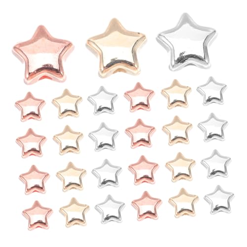HEALSOPTHY 600 Stück Freundschaftsarmband Zubehör Perlenschmuck Lose Bastelperlen Stern DIY Perlen Stern Armband Perlen Halskette Charm von HEALSOPTHY