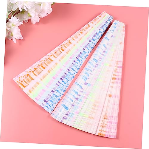 HEALSOPTHY 630 Stück Leuchtendes Origami Papier Farbige Faltsterne Bastelpapier für DIY Handwerk und für Kreative Sternenfaltprojekte von HEALSOPTHY