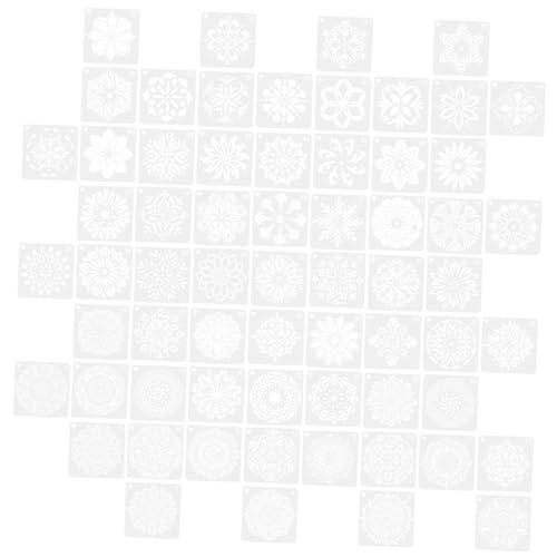 HEALSOPTHY 64 Stück Teiliges Mandala Schablonen Kleine Portable Filigrane Vorlagen für Wand Möbel und Stoffmalerei Wiederverwendbar Geeignet für Acrylfarben Schwamm und Pinseltechniken HEALSOPTHY 64 Stück Teiliges Mandala Schablonen Kleine Portable Filigrane Vorlagen für Wand Möbel und Stoffmalerei Wiederverwendbar Geeignet für Acrylfarben Schwamm und Pinseltechniken von HEALSOPTHY