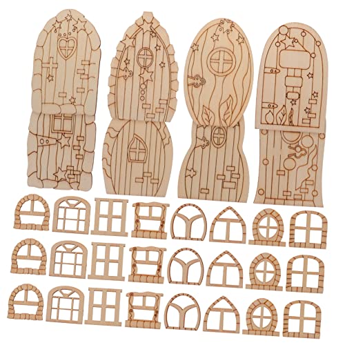HEALSOPTHY 64Stücke Holz Feentüren Unvollendete DIY Bastel Accessoires für Feenhaus Garten Dekoration für Kinderhandwerk und Gartenprojekte Fördert Kreativität HEALSOPTHY 64Stücke Holz Feentüren Unvollendete DIY Bastel Accessoires für Feenhaus Garten Dekoration für Kinderhandwerk und Gartenprojekte Fördert Kreativität von HEALSOPTHY
