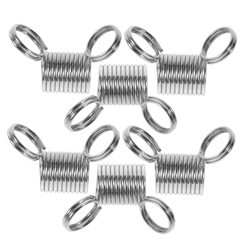 HEALSOPTHY 6Stücke Metallfeder Stopper für Schmuckherstellung Perlenschutz Klemmen Drop Design für DIY Projekte für Dauerhafte Nutzung von HEALSOPTHY