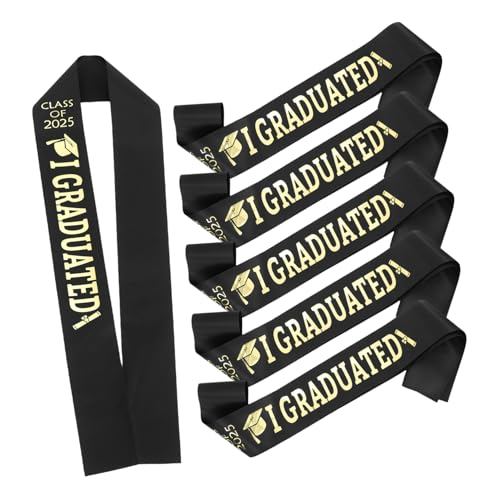 HEALSOPTHY 6pcs-abschlussschitzel Mit Goldenen Buchstaben Für Die Klasse Von 2025 Ideal Für Abschlussfeier Und Abschlussfeierlichkeiten Abschlussfeier Accessoires HEALSOPTHY 6pcs-abschlussschitzel Mit Goldenen Buchstaben Für Die Klasse Von 2025 Ideal Für Abschlussfeier Und Abschlussfeierlichkeiten Abschlussfeier Accessoires von HEALSOPTHY