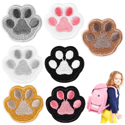 HEALSOPTHY 7 Stück Teiliges Selbstklebender Pfotenmuster Patches zum Aufbügeln und Nähen Bestickte Applikationen für DIY Kleidung Jacken Hüte Taschen Vielseitig Einsetzbar und Farbenfroh HEALSOPTHY 7 Stück Teiliges Selbstklebender Pfotenmuster Patches zum Aufbügeln und Nähen Bestickte Applikationen für DIY Kleidung Jacken Hüte Taschen Vielseitig Einsetzbar und Farbenfroh von HEALSOPTHY