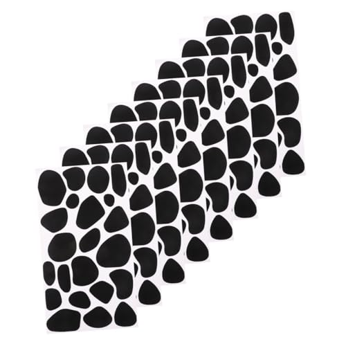 HEALSOPTHY 8 Blatt Filzaufkleber Filzabziehbilder Für Bekleidung Materialien Für Diy Kleidung Diy Liefert Kleidung Diy-zubehör Kleidung Diy Handwerk Handgemachtes Diy-material Gefühlt Black von HEALSOPTHY