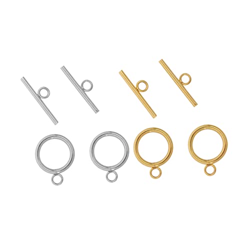 HEALSOPTHY 8 Satz Teiliges Ot Schmuckverschluss mit Kupferbeschichtung Verbindungsstücke für Schmuckherstellung Gemischte Farben für DIY Projekte und Kreative Bastelideen von HEALSOPTHY