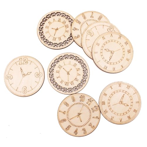 HEALSOPTHY 8 Stück DIY Holzscheiben mit Kreativen Uhrmustern Runde Holzverzierungen pro Packung Glatte Oberfläche Langlebiges Holzmaterial für Handwerk Geburtstag Hochzeit Weihnachtsdeko HEALSOPTHY 8 Stück DIY Holzscheiben mit Kreativen Uhrmustern Runde Holzverzierungen pro Packung Glatte Oberfläche Langlebiges Holzmaterial für Handwerk Geburtstag Hochzeit Weihnachtsdeko von HEALSOPTHY