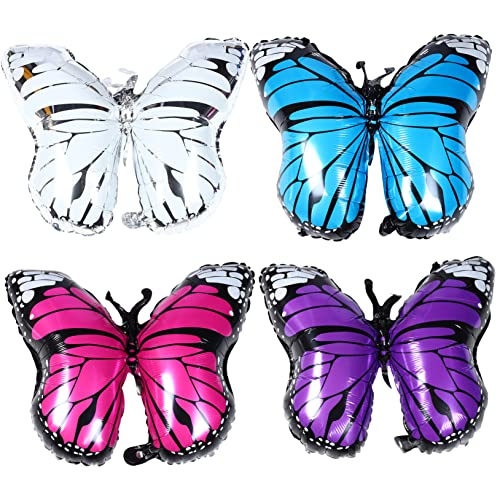 HEALSOPTHY 8 Stück Große Schmetterlings Folienballons Bunten Farben Luftballons für Hochzeiten Geburtstagsfeiern und Babypartys Deko für Jede HEALSOPTHY 8 Stück Große Schmetterlings Folienballons Bunten Farben Luftballons für Hochzeiten Geburtstagsfeiern und Babypartys Deko für Jede von HEALSOPTHY