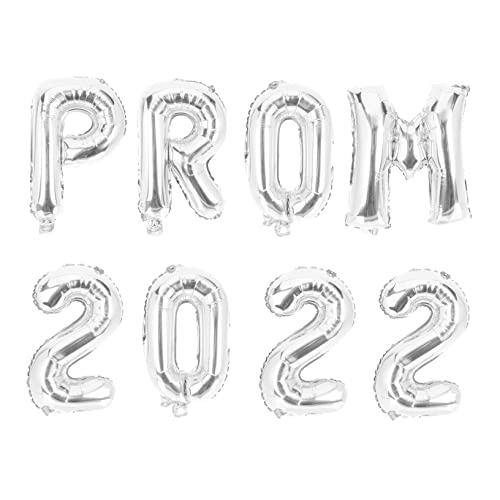 HEALSOPTHY 8 Stück Teiliges Ballon Dekorationsset aus Aluminiumfolie mit Silbernem Prom Design Langlebig und Kreativ für Abschlussfeier Party und Klassenzimmerdekoration HEALSOPTHY 8 Stück Teiliges Ballon Dekorationsset aus Aluminiumfolie mit Silbernem Prom Design Langlebig und Kreativ für Abschlussfeier Party und Klassenzimmerdekoration von HEALSOPTHY