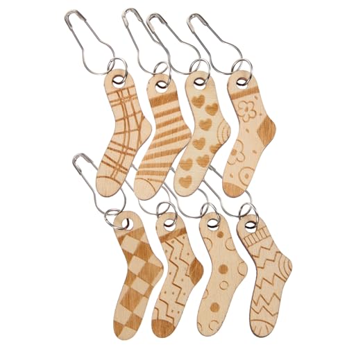HEALSOPTHY 8 Stück Teiliges Holz Maschenmarkierer zum Häkeln und Stricken Abnehmbare Leichte Holz stichringe für Mützen Schals Handschuhe Praktische Strickzubehör HEALSOPTHY 8 Stück Teiliges Holz Maschenmarkierer zum Häkeln und Stricken Abnehmbare Leichte Holz stichringe für Mützen Schals Handschuhe Praktische Strickzubehör von HEALSOPTHY