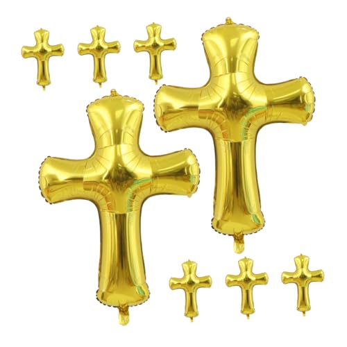 HEALSOPTHY 8 Stück Teiliges Kreuz Aluminium Folienballon in Gold Langlebige Shower Deko Taufe Party Foto Requisite Vielseitige Party Deko für Jungen und Mädchen Einfach mit Luft oder Helium HEALSOPTHY 8 Stück Teiliges Kreuz Aluminium Folienballon in Gold Langlebige Shower Deko Taufe Party Foto Requisite Vielseitige Party Deko für Jungen und Mädchen Einfach mit Luft oder Helium von HEALSOPTHY