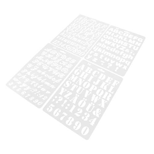 HEALSOPTHY 8 Stück Teiliges Malerei mit Buchstaben Zahlen und Zeichen Pet material Robust Glatte Kanten für Wand Spraymalerei DIY Bastelvorlagen HEALSOPTHY 8 Stück Teiliges Malerei mit Buchstaben Zahlen und Zeichen Pet material Robust Glatte Kanten für Wand Spraymalerei DIY Bastelvorlagen von HEALSOPTHY
