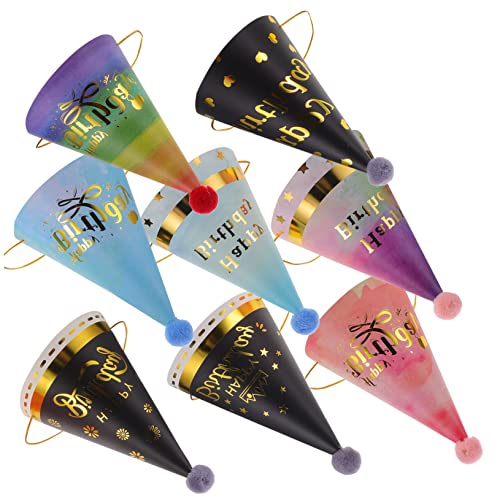 HEALSOPTHY 8 Stück Teiliges Partyhüte für Bunte Geburtstagskegel aus Hochwertigem Papier Leicht Sicher Komfortabel für Kindergeburtstag Jubiläen und Festtagsdekorationen HEALSOPTHY 8 Stück Teiliges Partyhüte für Bunte Geburtstagskegel aus Hochwertigem Papier Leicht Sicher Komfortabel für Kindergeburtstag Jubiläen und Festtagsdekorationen von HEALSOPTHY