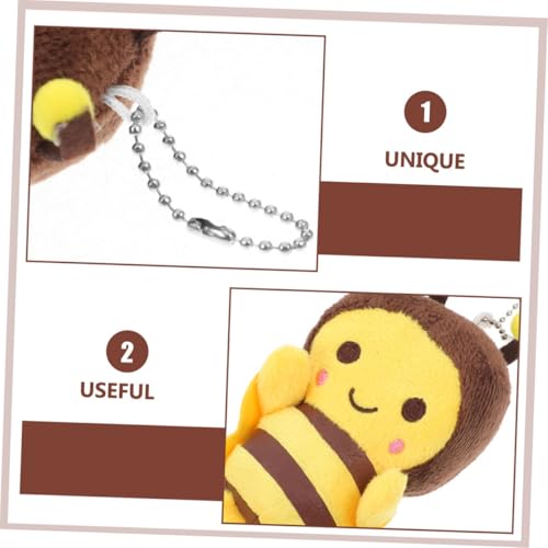 HEALSOPTHY 8 Stück Teiliges Plüsch Schlüsselanhänger Bienen Motiv Kuscheltier Anhänger für Rucksack Tasche und Geldbörse Niedlich Bienen Schlüsselring für Party Deko und Geschenke HEALSOPTHY 8 Stück Teiliges Plüsch Schlüsselanhänger Bienen Motiv Kuscheltier Anhänger für Rucksack Tasche und Geldbörse Niedlich Bienen Schlüsselring für Party Deko und Geschenke von HEALSOPTHY