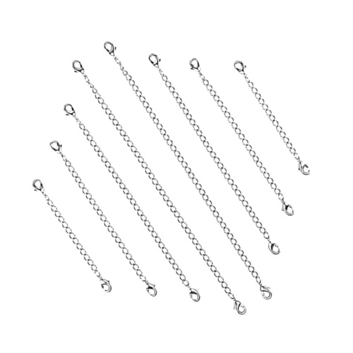 HEALSOPTHY 8 Teiliges Edelstahl Kettenset Halsketten Verlängerungsanhänger Schlüsselverschluss Karabinerverschluss DIY Verlängerungskette Schnalle Schmuckkette Schmuckherstellung HEALSOPTHY 8 Teiliges Edelstahl Kettenset Halsketten Verlängerungsanhänger Schlüsselverschluss Karabinerverschluss DIY Verlängerungskette Schnalle Schmuckkette Schmuckherstellung von HEALSOPTHY