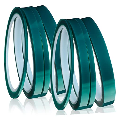 HEALSOPTHY 8Rollen Hitzebeständiges Klebeband für Sublimation Elektronik DIY Projekte Hinterlässt Rückstände für Reparaturen Kreative Anwendungen von HEALSOPTHY