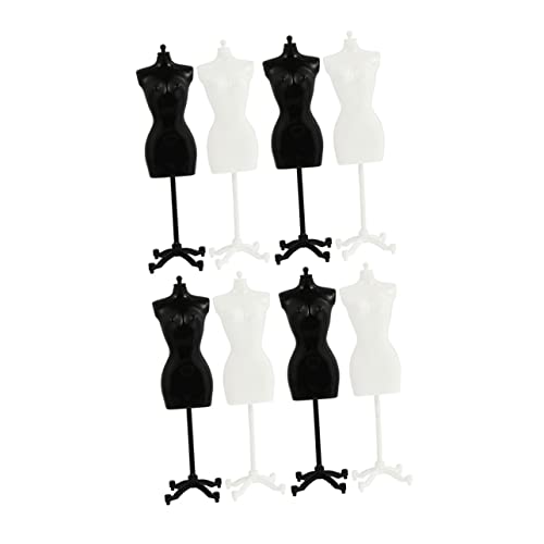 HEALSOPTHY 8Stücke Puppenständer für Puppenkleider Shirts und Schmuck Robuste Unterstützung für Kinderkleidung Perfektes Display für Puppenmode von HEALSOPTHY