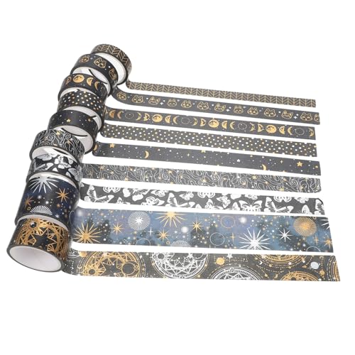 HEALSOPTHY 9 Rollen Washi-tape Schrott Ästhetisch Sammelalbum Klebeband Zum Einwickeln Scrapbook-bänder Scrapbooking Sammelklebeband Zeitschriftenverschönerungsaufkleber Diy-bänder Papier von HEALSOPTHY