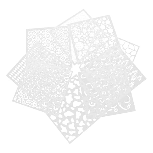 HEALSOPTHY 9 Stück Teiliges Geometrische Malvorlagen aus Langlebigem Pet Wiederverwendbare Schablonen für DIY Kunst Scrapbooking Stoffmalerei Leicht Waschbar für Kreative Musterzeichnungen HEALSOPTHY 9 Stück Teiliges Geometrische Malvorlagen aus Langlebigem Pet Wiederverwendbare Schablonen für DIY Kunst Scrapbooking Stoffmalerei Leicht Waschbar für Kreative Musterzeichnungen von HEALSOPTHY
