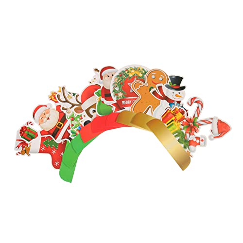 HEALSOPTHY 9 Stück Teiliges Weihnachtsdekoration aus Leichte Honeycomb Tischdeko mit Festlichem Muster für Party und Festliche Wohnraumgestaltung von HEALSOPTHY