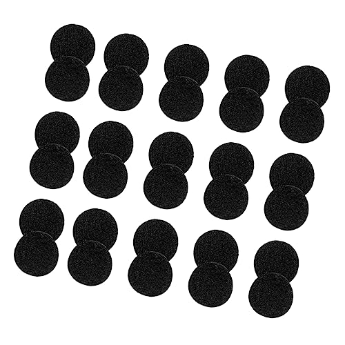 HEALSOPTHY 900Stücke Klettband Selbstklebend Runde Montagepunkte Starke Haftung für Organisation und Bastelarbeiten Schwarz von HEALSOPTHY