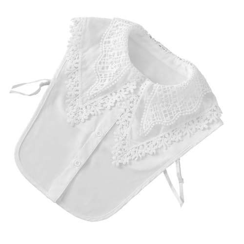 HEALSOPTHY Abnehmbarer Damen Spitzenkragen Halber Blusenkragen aus Atmungsaktivem Hautfreundlichem Material Feine Verarbeitung Bequemer Fake Collar für Vielseitige Modeakzente HEALSOPTHY Abnehmbarer Damen Spitzenkragen Halber Blusenkragen aus Atmungsaktivem Hautfreundlichem Material Feine Verarbeitung Bequemer Fake Collar für Vielseitige Modeakzente von HEALSOPTHY