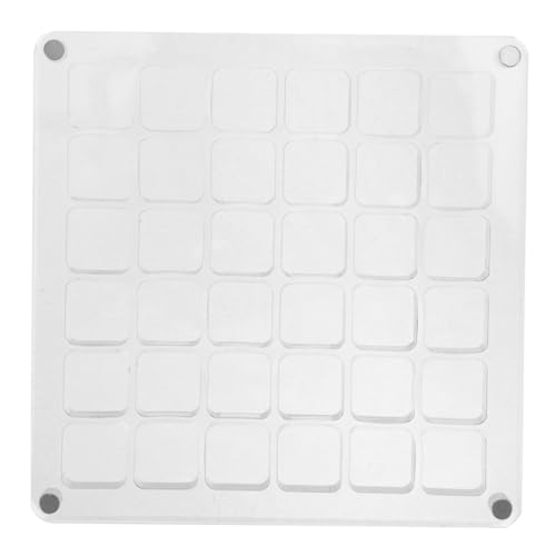 HEALSOPTHY Acryl Muschel Aufbewahrungsbox mit Fächern Transparentes Display Rahmen Mehrzweck Organizer für Schmuck Perlen und Bastelbedarf von HEALSOPTHY