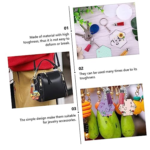 HEALSOPTHY Acryl Schlüsselanhänger Mehrseitige DIY Anhänger Kreative Schlüsselringe Basteln Schmuck Zubehör Robust Langlebig Für Handgemachten Schmuck Und Anhänger HEALSOPTHY Acryl Schlüsselanhänger Mehrseitige DIY Anhänger Kreative Schlüsselringe Basteln Schmuck Zubehör Robust Langlebig Für Handgemachten Schmuck Und Anhänger von HEALSOPTHY