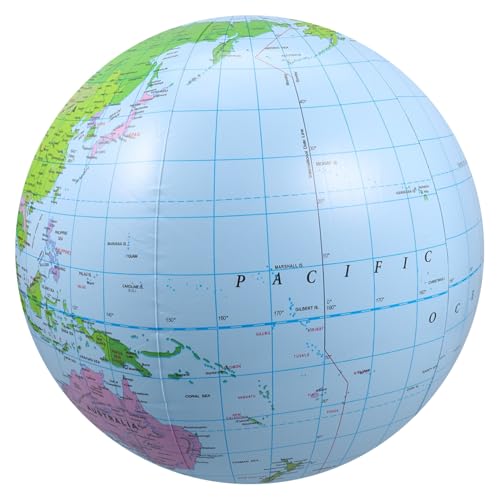 HEALSOPTHY Aufblasbarer Mit Detaillierter Erdkarte, Pvc-ball, 50,8 Cm, Geeignet Für Geographie-studien, Poolspiele Und Event-dekorationen HEALSOPTHY Aufblasbarer Mit Detaillierter Erdkarte, Pvc-ball, 50,8 Cm, Geeignet Für Geographie-studien, Poolspiele Und Event-dekorationen von HEALSOPTHY