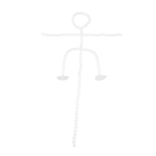 HEALSOPTHY Beweglicher Puppenskelettrahmen aus Kunststoff mit Beweglichen Gelenken Robustes Dollhouse Zubehör für Puppenbau Verstellbares Action Figur Gerüst für Kreative Puppenherstellung von HEALSOPTHY