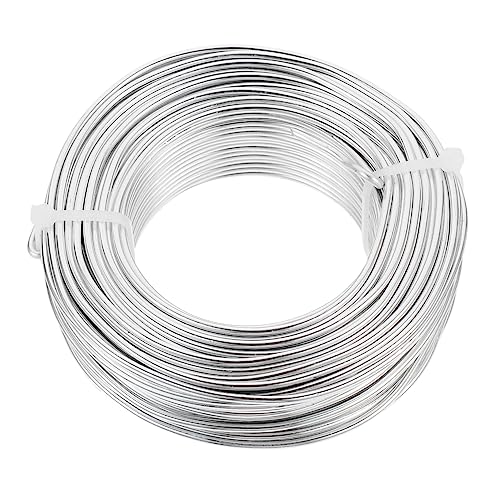 HEALSOPTHY Biegbarer Aluminiumdraht Schmuckdraht Basteldraht Flexibel Leicht für DIY Schmuckherstellung Armbänder Ringe Ohrringe Silberfarbend Langlebig HEALSOPTHY Biegbarer Aluminiumdraht Schmuckdraht Basteldraht Flexibel Leicht für DIY Schmuckherstellung Armbänder Ringe Ohrringe Silberfarbend Langlebig von HEALSOPTHY