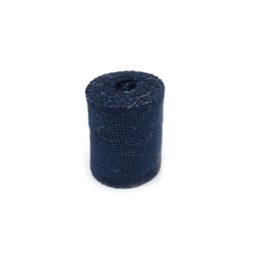 HEALSOPTHY Breites Juteband Dunkelblau Rolle Jute Dekoband mit Draht für Weihnachtsdekoration Basteln Kränze Geschenkverpackung Umweltfreundlich Vielseitig Verwendbar von HEALSOPTHY