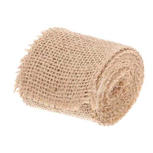 HEALSOPTHY Breites Juteband Naturfarbenes Burlap Ribbon Roll Für Weihnachtsdeko Hochwertiger Jutestoff Für DIY Basteln Geschenkverpackung Kränze Und Umweltfreundliche Dekoration von HEALSOPTHY