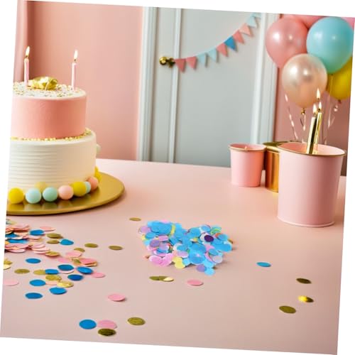 HEALSOPTHY Bunte Papierkonfetti Rund Pastellfarben Für Ballonfüllung Tischdekoration Hochzeit Party Geburtstag Brautparty Festliche Konfetti Dots von HEALSOPTHY