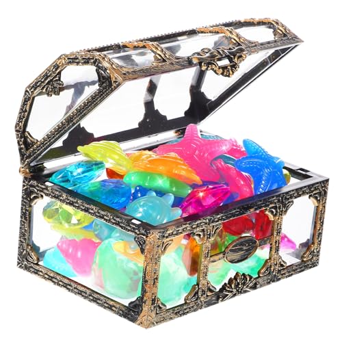 HEALSOPTHY Bunte Tauchsteine mit Schatztruhe aus Kunststoff Leuchtende Pool Edelsteine und Plastik Diamanten Spielerisches Wasserspielzeug für Kindergeburtstag und Poolpartys Zufällige Farbe HEALSOPTHY Bunte Tauchsteine mit Schatztruhe aus Kunststoff Leuchtende Pool Edelsteine und Plastik Diamanten Spielerisches Wasserspielzeug für Kindergeburtstag und Poolpartys Zufällige Farbe von HEALSOPTHY