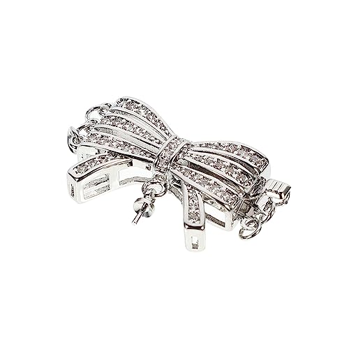 HEALSOPTHY Chic DIY Schmuckverschluss für Armbänder Stilvolle Perlenanhänger mit Ringen für Schmuckherstellung und Bastelprojekte Leicht und Kompakt von HEALSOPTHY