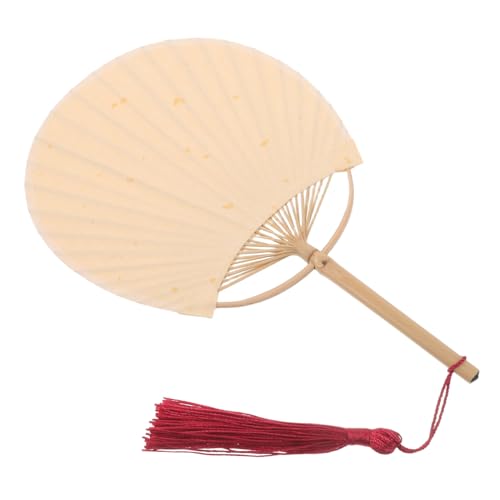 HEALSOPTHY Chinesischer Bambus Handfächer Doppelseitig Leer zum Bemalen DIY Faltfächer mit Quaste Traditionell Handgefertigt für Hochzeiten Cosplay und Dekoration HEALSOPTHY Chinesischer Bambus Handfächer Doppelseitig Leer zum Bemalen DIY Faltfächer mit Quaste Traditionell Handgefertigt für Hochzeiten Cosplay und Dekoration von HEALSOPTHY