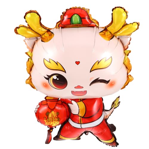 HEALSOPTHY Chinesisches Neujahr Luftballon Dekoration Drachenballon Familienfest Frühling Festival Party Deko Cartoon Design Langlebig und Einfach Aufzublasen HEALSOPTHY Chinesisches Neujahr Luftballon Dekoration Drachenballon Familienfest Frühling Festival Party Deko Cartoon Design Langlebig und Einfach Aufzublasen von HEALSOPTHY