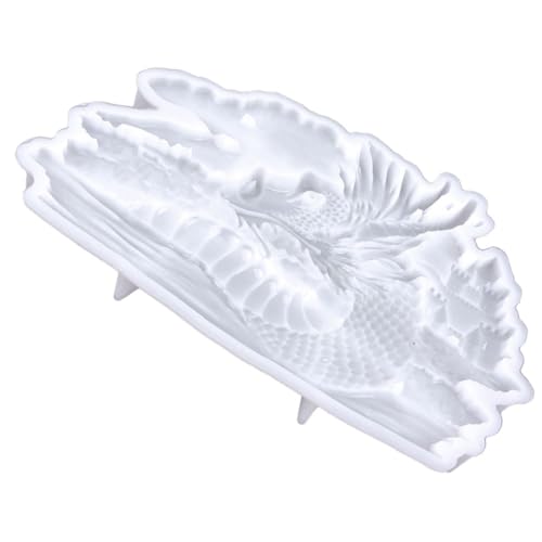 HEALSOPTHY DIY Silikonform Drachenkopf Gießform Flexibles Silikon für Kreative Wanddekoration für Bastelprojekte von HEALSOPTHY