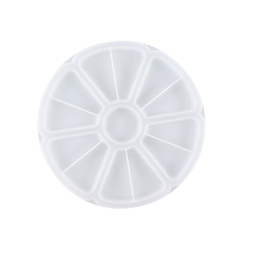 HEALSOPTHY DIY Silikonform für Kreative Aufbewahrungsplatten Flexible Transparente Gießform aus Verschleißfestem Material Runde Bastel schale für Individuelle Dekoration und HEALSOPTHY DIY Silikonform für Kreative Aufbewahrungsplatten Flexible Transparente Gießform aus Verschleißfestem Material Runde Bastel schale für Individuelle Dekoration und von HEALSOPTHY