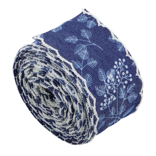 HEALSOPTHY Denimband mit Gewelltem Spitzenrand Diy Dekoration für Kleidung und Schuhe für Haarschleifen und Haarbänder Breit Yards Vielseitig Einsetzbar von HEALSOPTHY